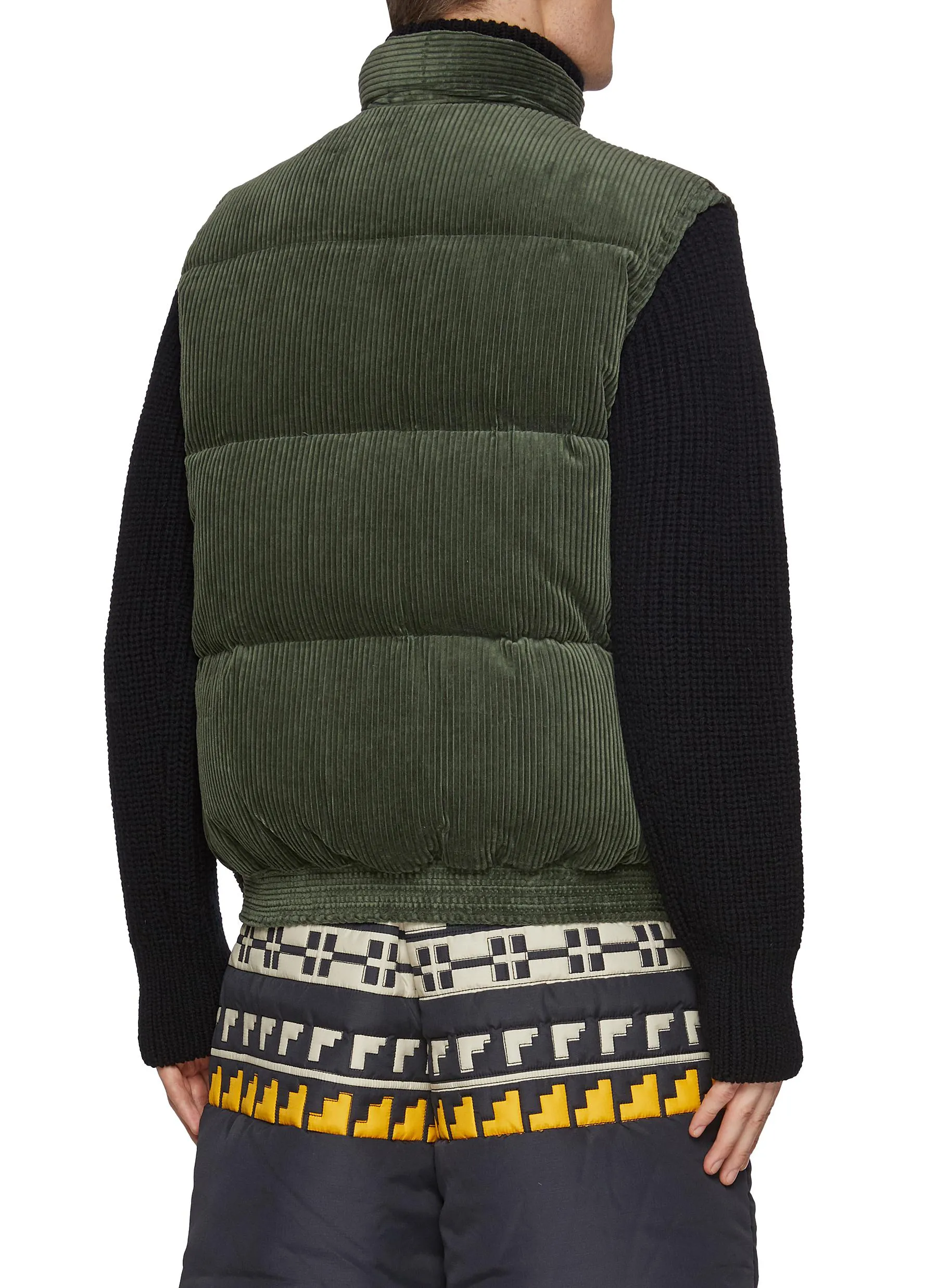 -----------SACAI ---- ------------ ----x Mark Gonzales Multi Patch Padded Vest --