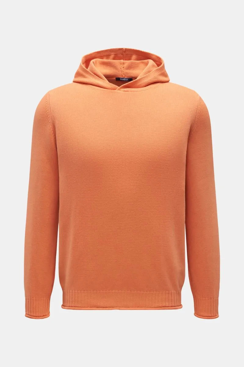 04651/ A TRIP IN A BAG hooded jumper 'Foggy Hoodie' orange