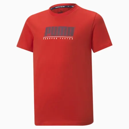 Active Sports Graphic Boys' Tee | High Risk Red | PUMA Shop All Puma | PUMA 