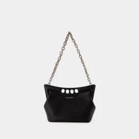 Alexander McQueen  The Small Peak Hobo Bag - Alexander McQueen - Leather - Black