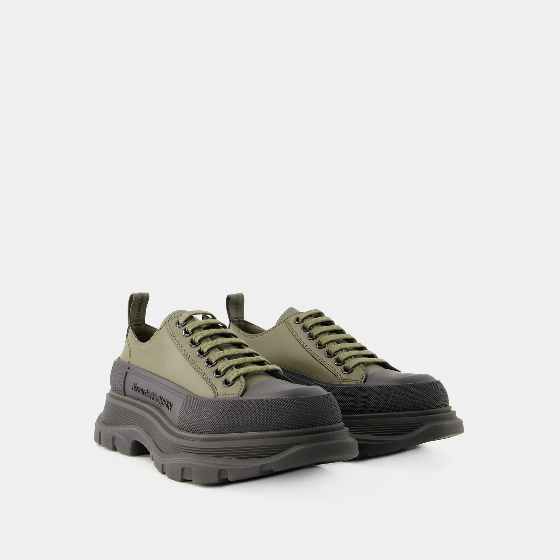 Alexander McQueen  Tread Slick Sneakers - Alexander Mcqueen - Canvas - Khaki