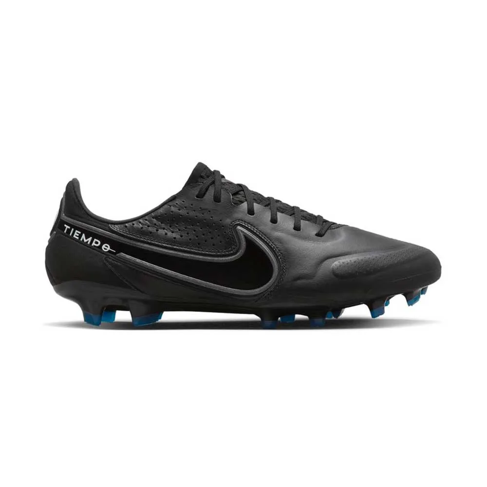 All Gender Nike Tiempo Legend 9 Elite FG Soccer Shoe- Black/Dk Smoke Grey/Summit White