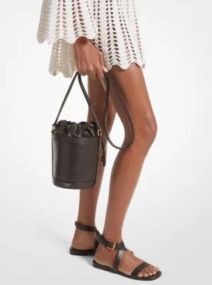 Audrey Medium Leather Bucket Bag