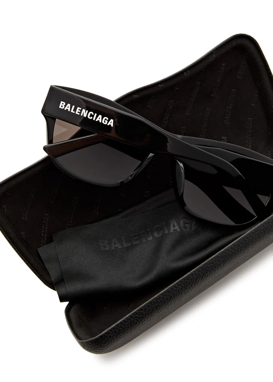 BALENCIAGA Rectangle-frame sunglasses -                         -                     -                