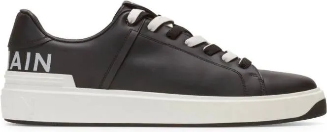 Balmain B-Court leather sneakers Black