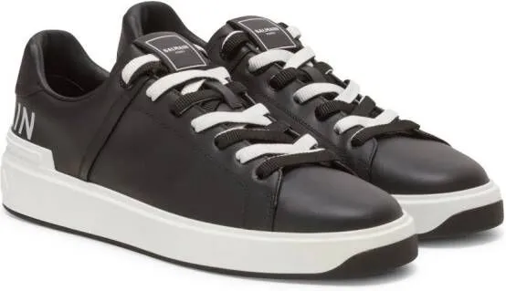 Balmain B-Court leather sneakers Black