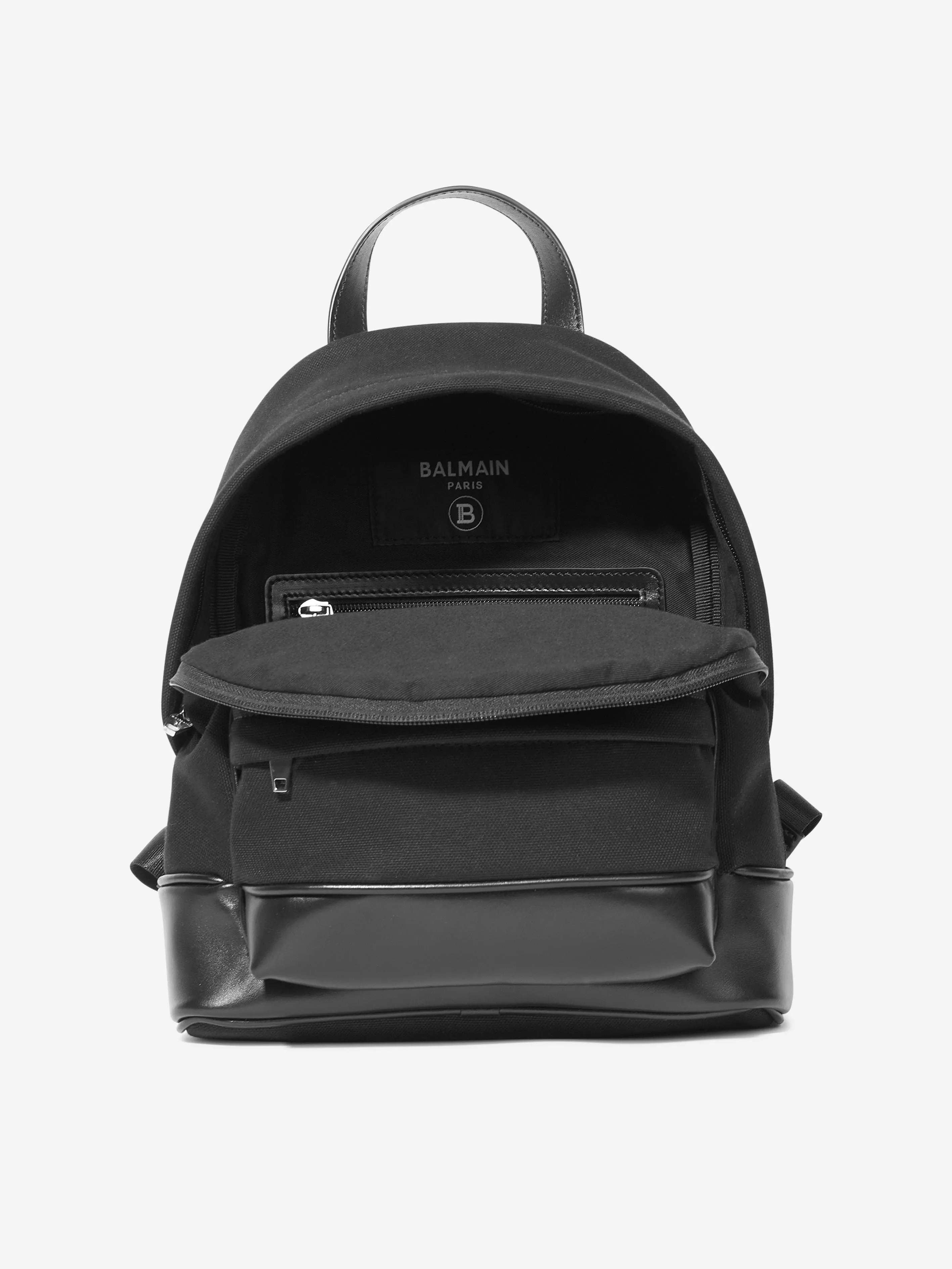 Balmain Kids Logo Backpack in Black (30cm)