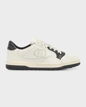 Bicolor Leather Low-Top Sneakers