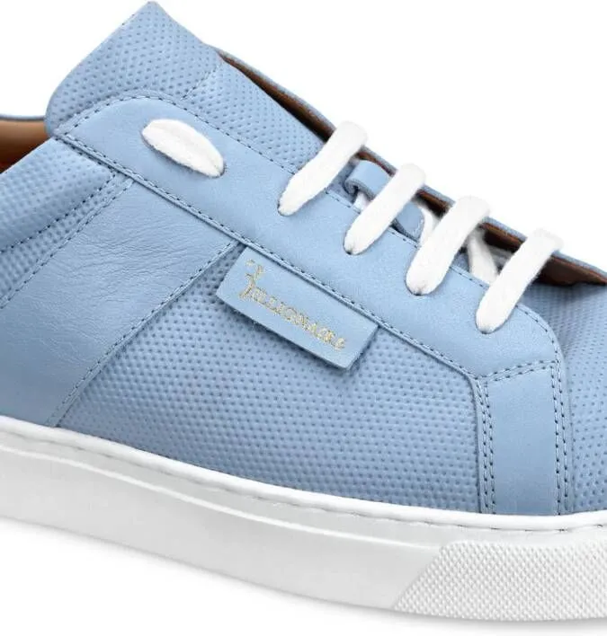 Billionaire low-top leather sneakers Blue