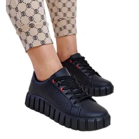 Black sneakers with a massive Nesibe sole