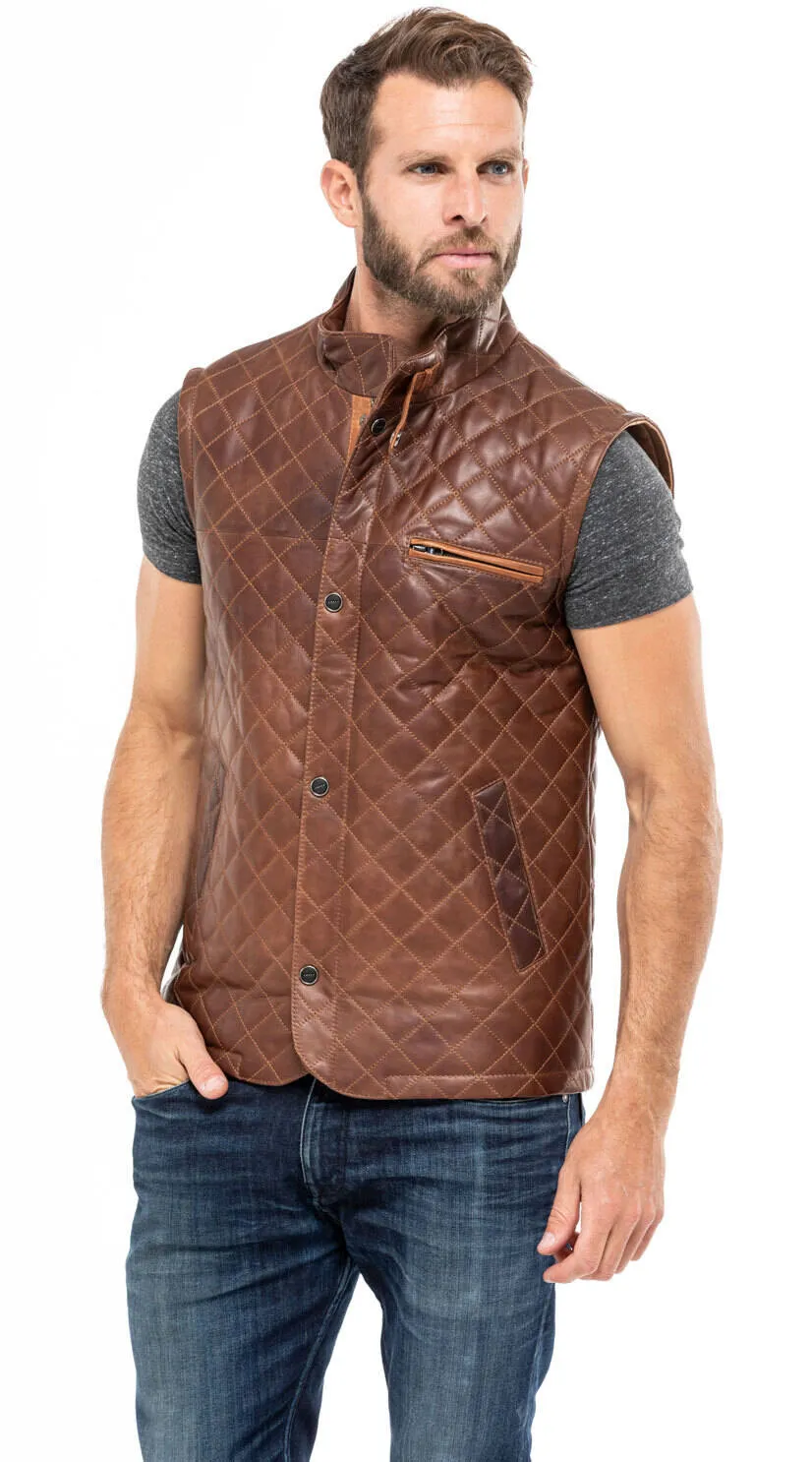 Brown sleeveless vest c 469 e08