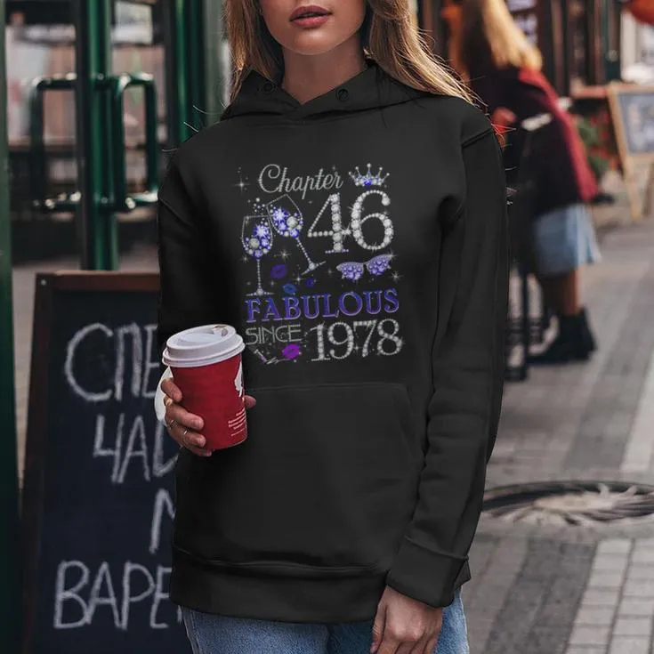 Chapter 46 Est 1978 46 Years Old 46Th Birthday Queen Women Hoodie