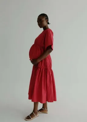 Charlie Maternity Dress - Red