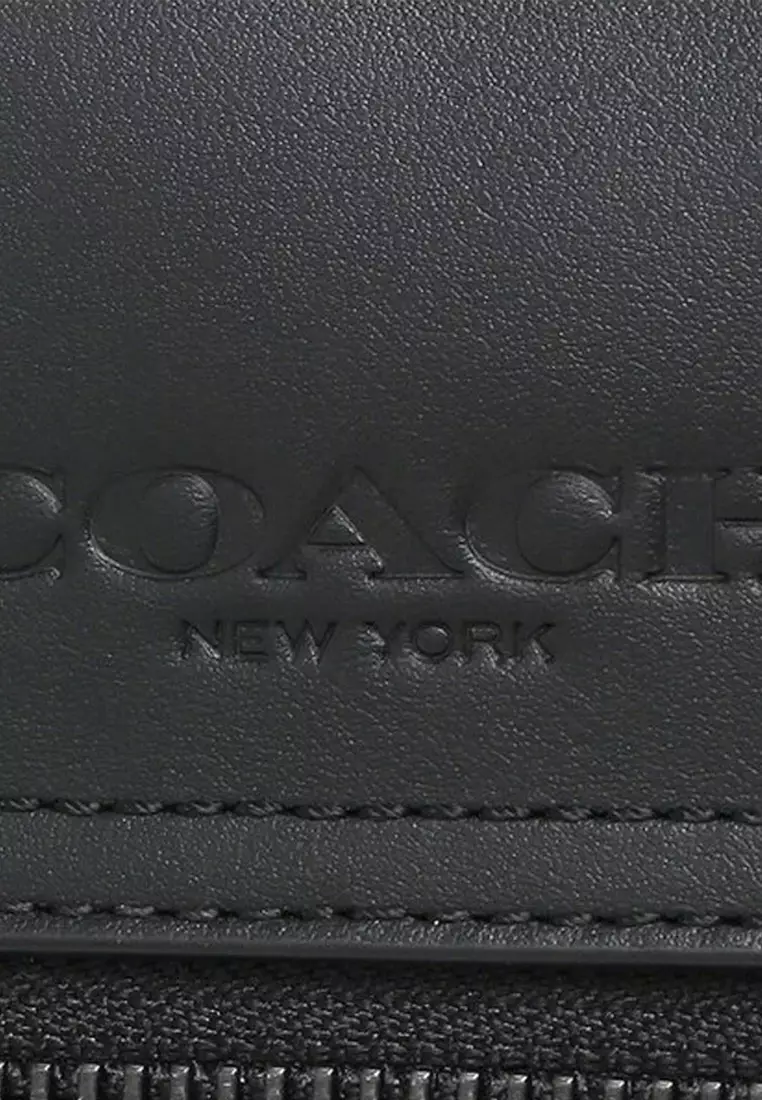 Coach Coach Houston Flight Bag In Signature Leather in Black 4009