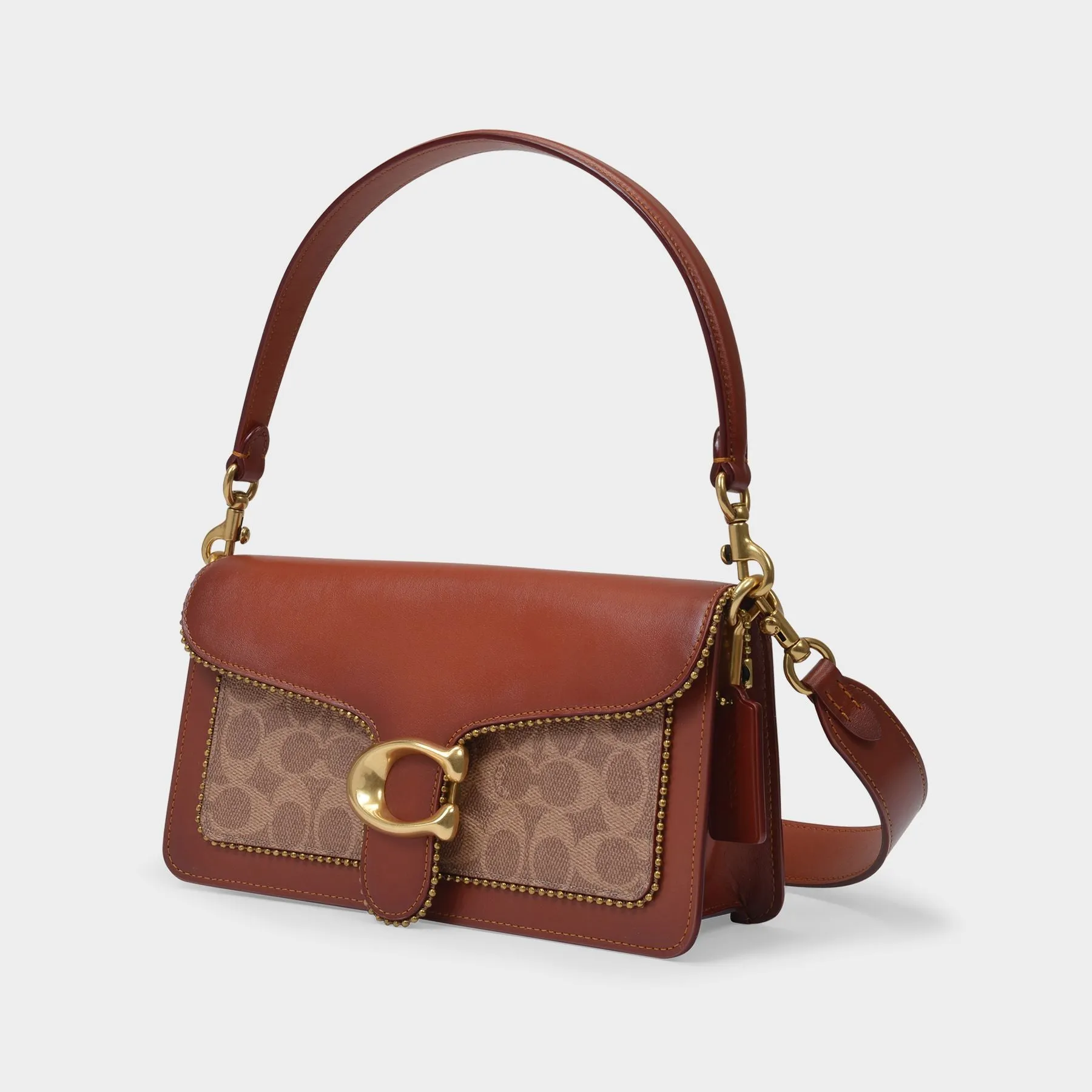 Coach  Tabby 26 Bag in Tan Rust Brown Leather