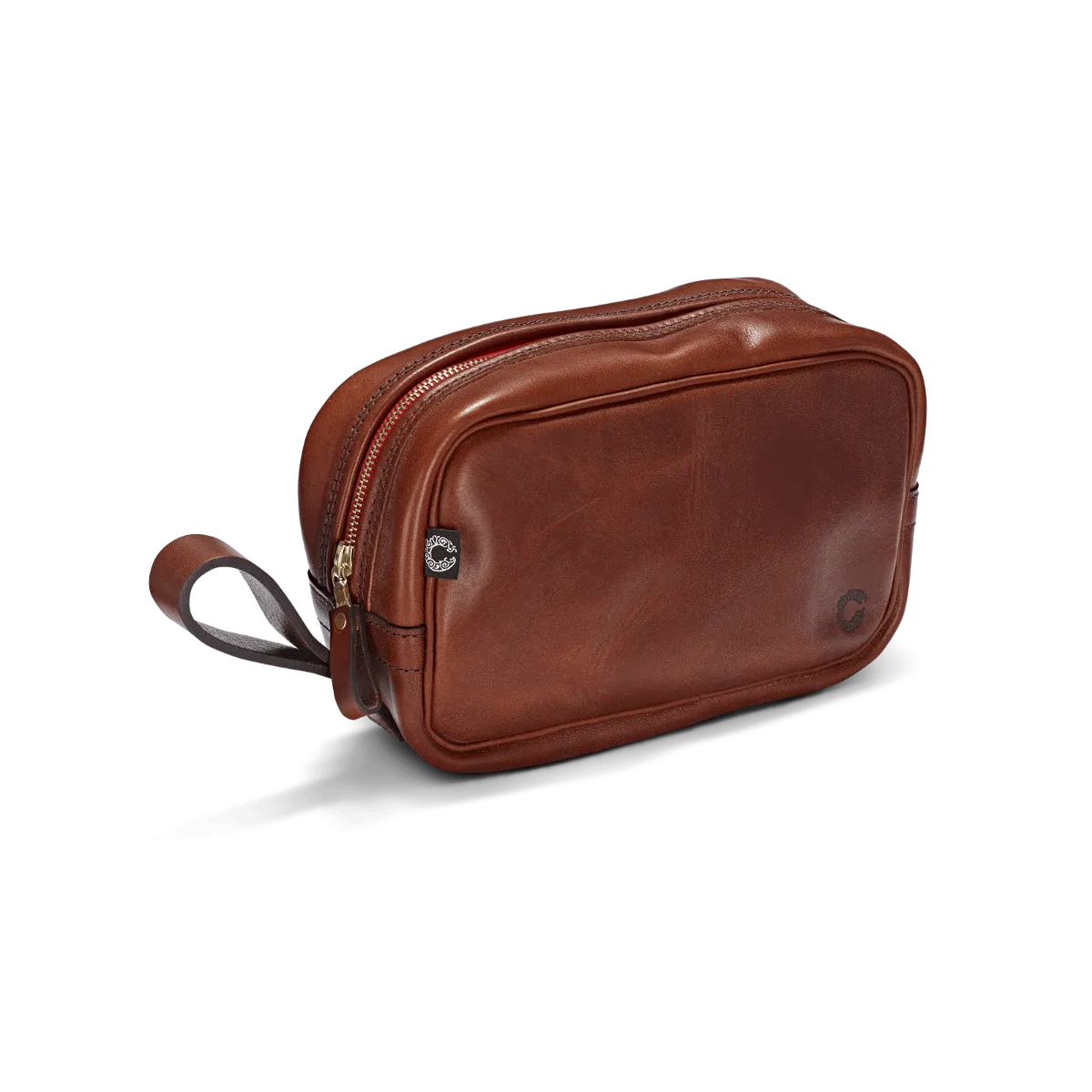 Croots England – Vintage Leather WASH BAG- PORT- VL16(PO)