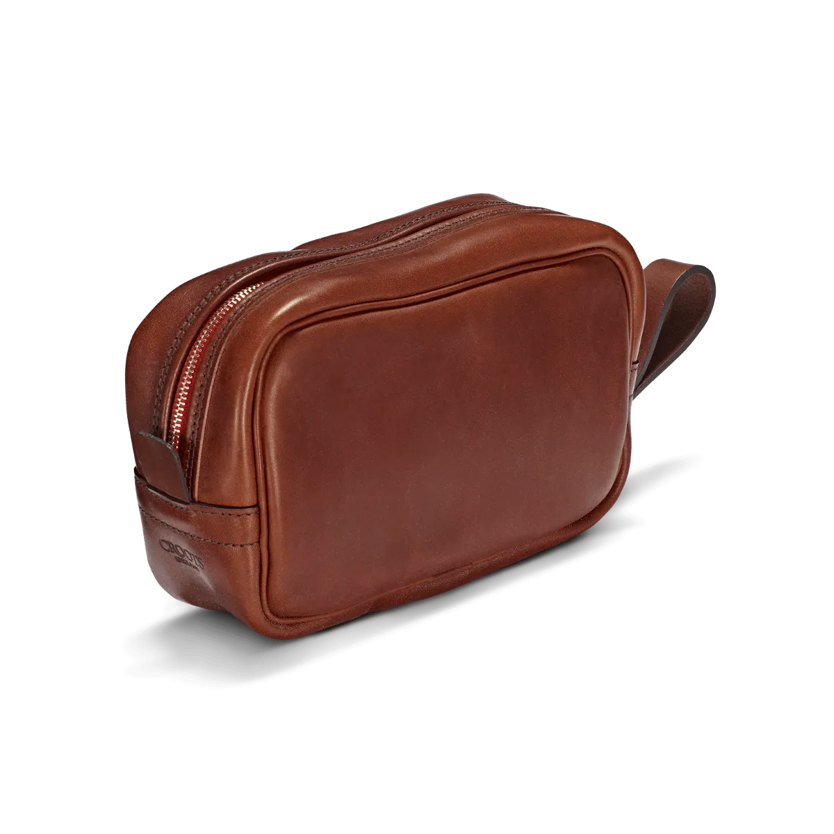 Croots England – Vintage Leather WASH BAG- PORT- VL16(PO)