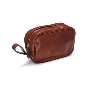 Croots England – Vintage Leather WASH BAG- PORT- VL16(PO)