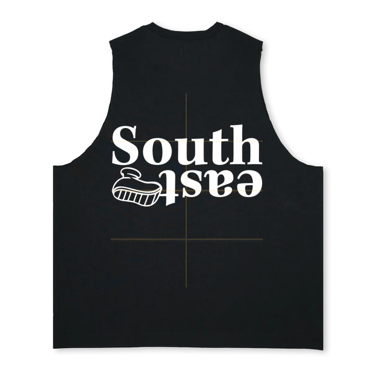 CUTOFFSOUTHEAST Deep Black Oversized Vest.