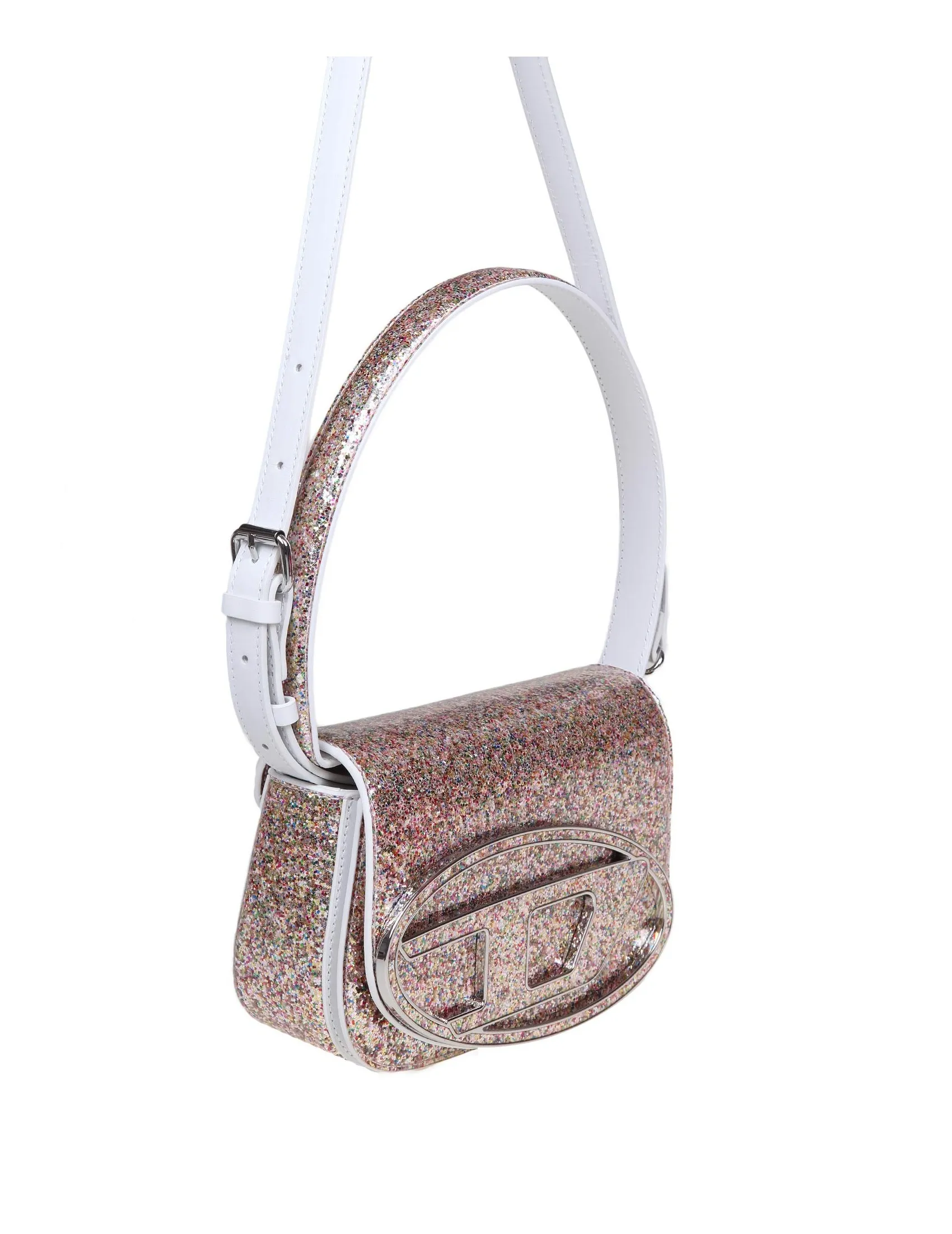 DIESEL 1DR SHOULDER BAG IN MULTICOLORED LEATHER