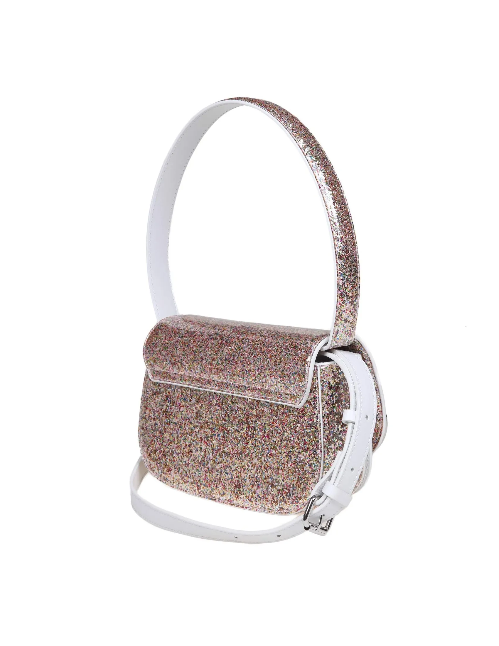 DIESEL 1DR SHOULDER BAG IN MULTICOLORED LEATHER