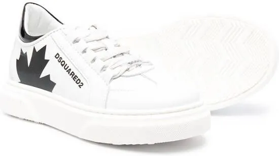 DSQUARED2 KIDS logo-print sneakers White