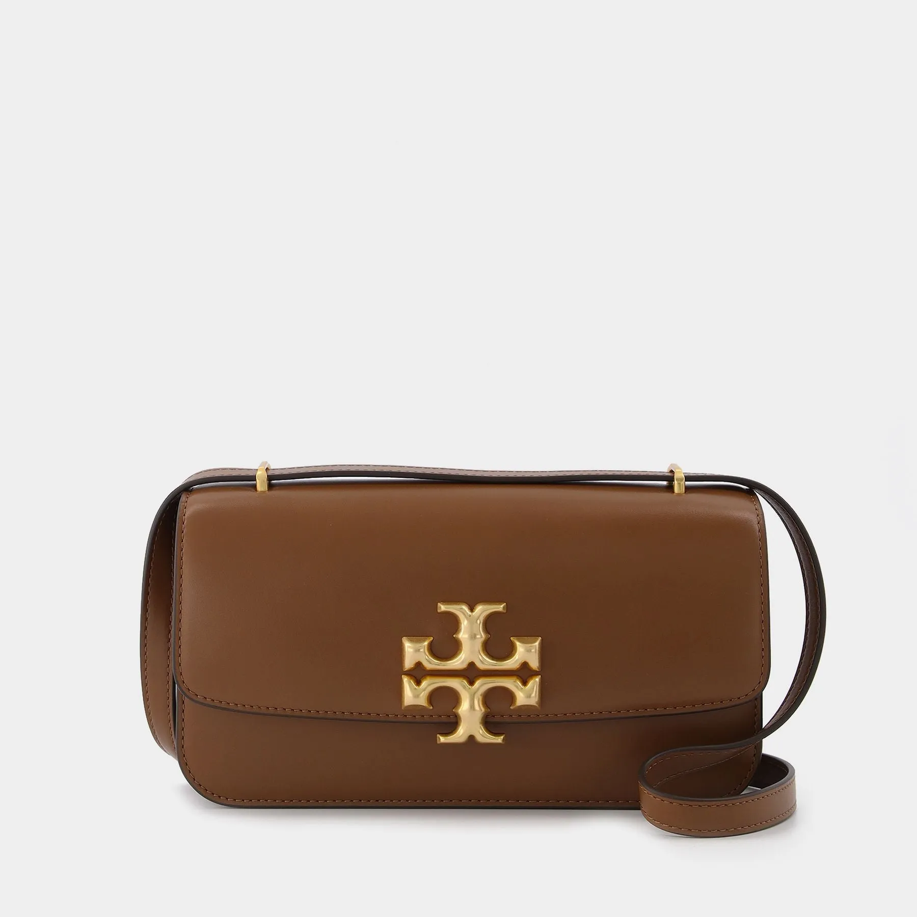 Eleanor E/W Small Hobo Bag - Tory Burch -  Moose - Leather