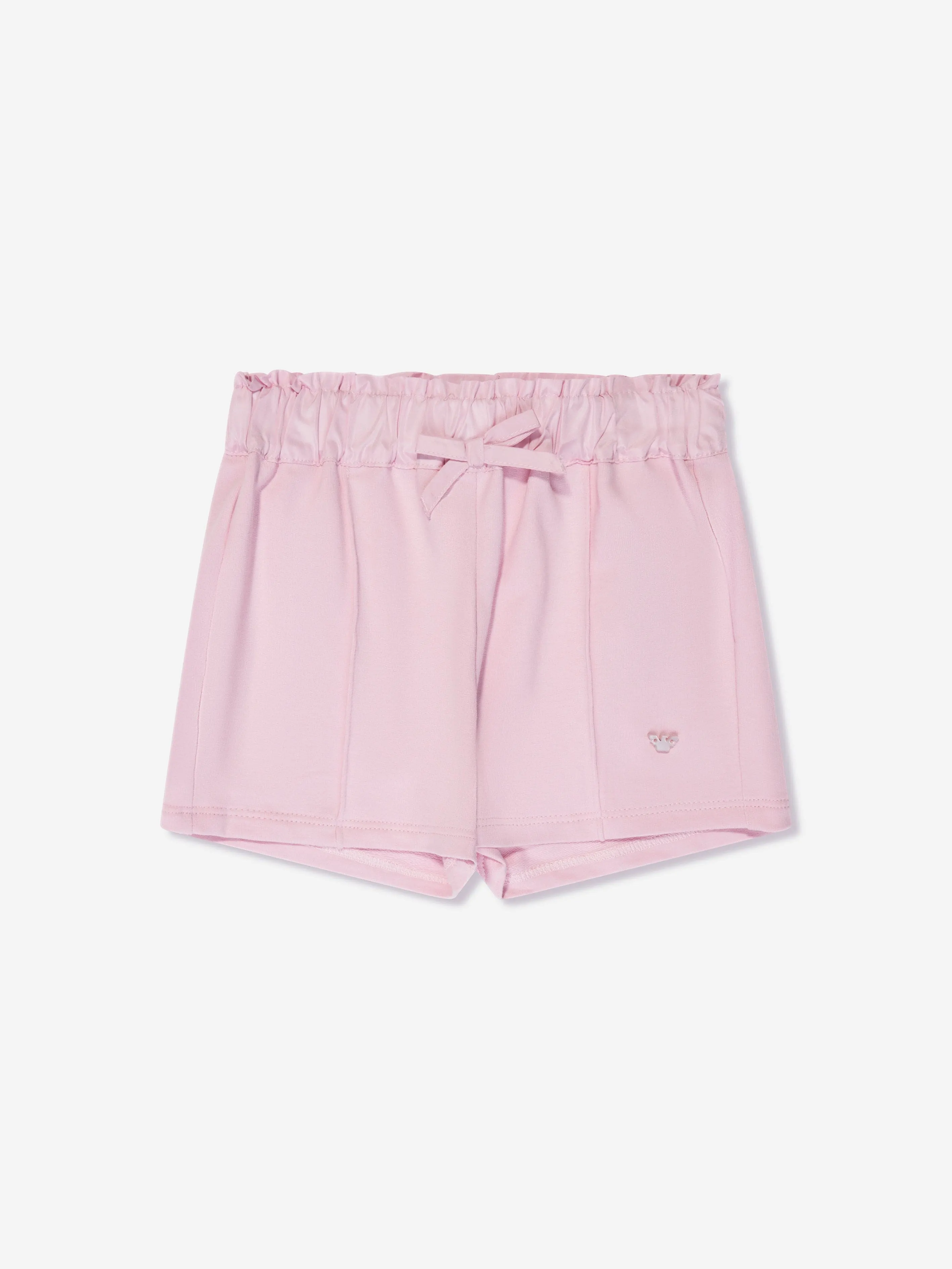 Emporio Armani Baby Girls Zip Up Hoodie And Shorts Set In Pink