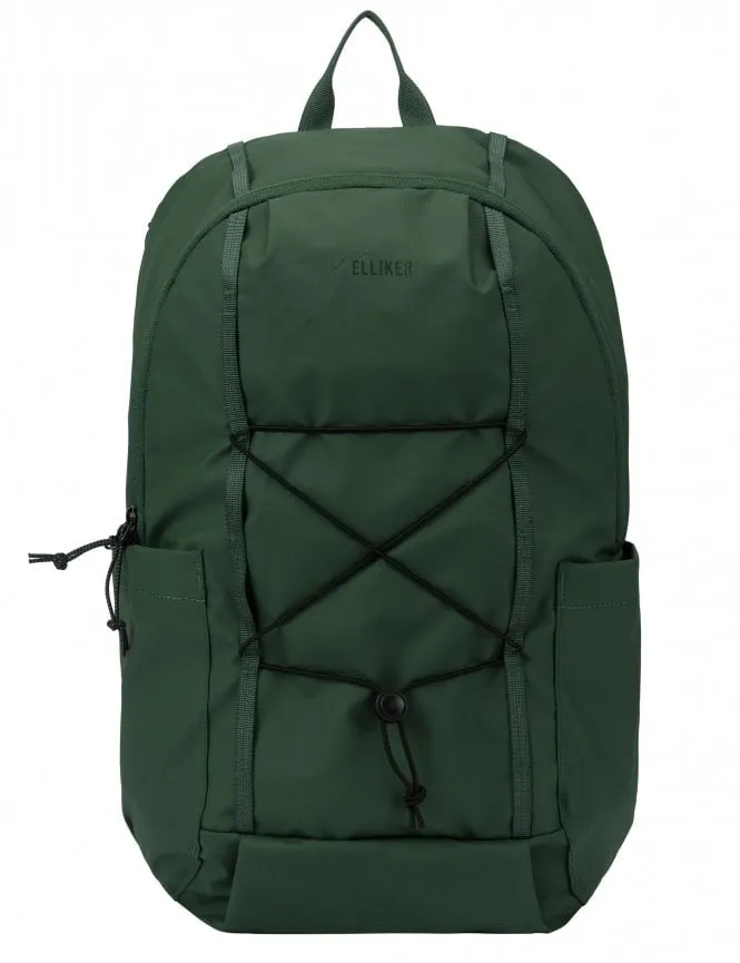 Flap Concealed Side Top Zip Backpack - Green