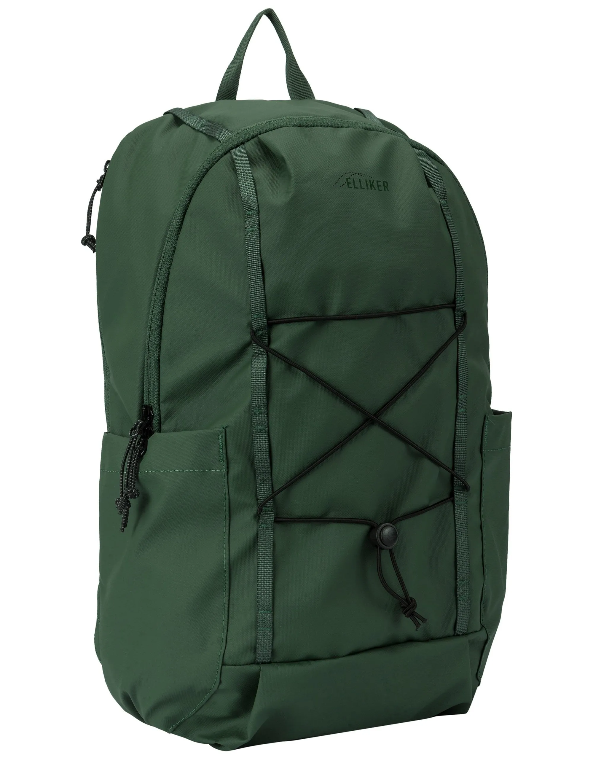 Flap Concealed Side Top Zip Backpack - Green