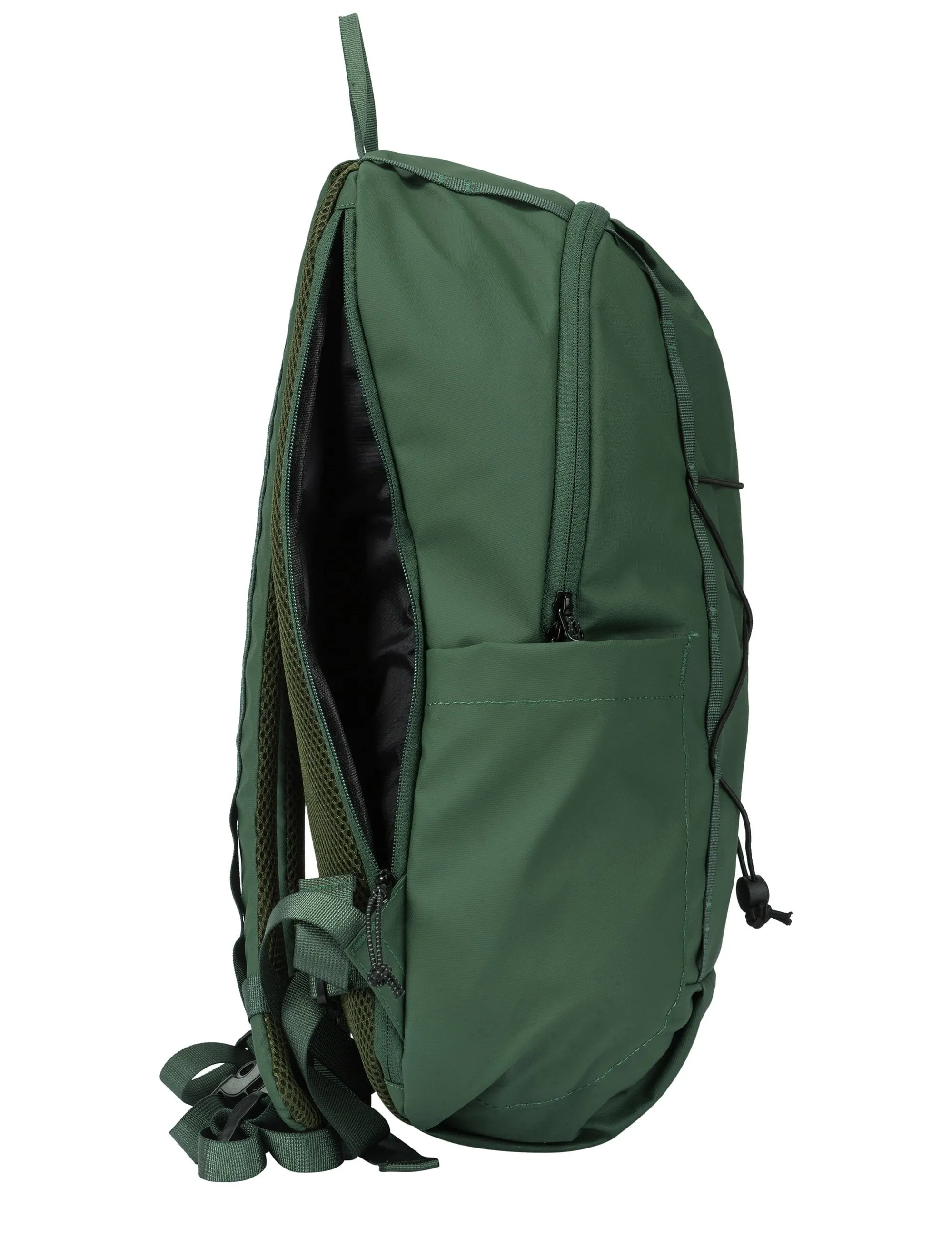 Flap Concealed Side Top Zip Backpack - Green