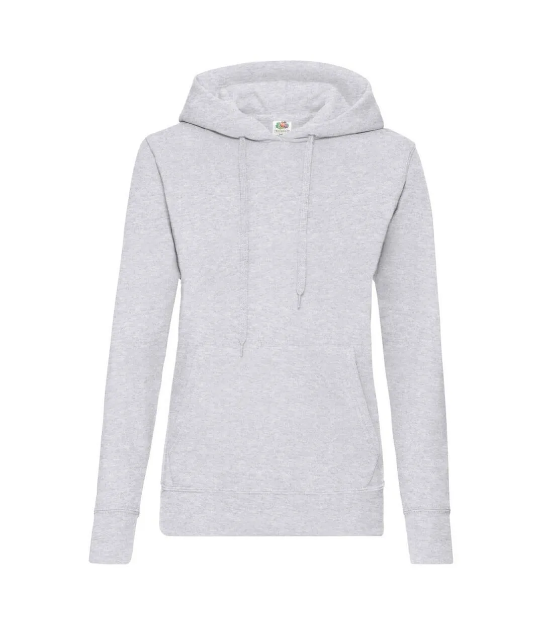 Fruit Of The Loom Ladies Lady Fit Hooded Sweatshirt / Hoodie (Heather Gray) - UTBC363