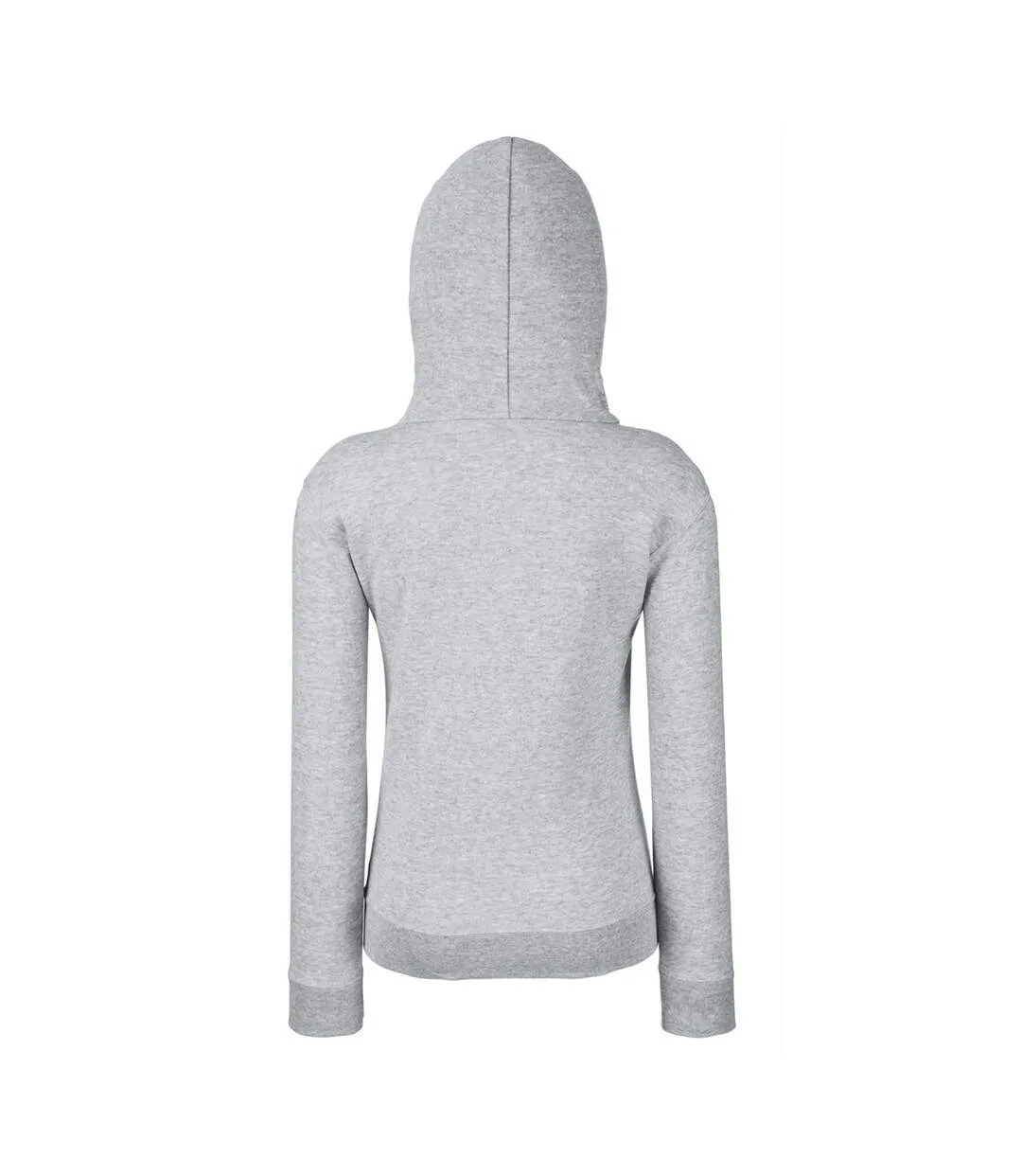 Fruit Of The Loom Ladies Lady Fit Hooded Sweatshirt / Hoodie (Heather Gray) - UTBC363