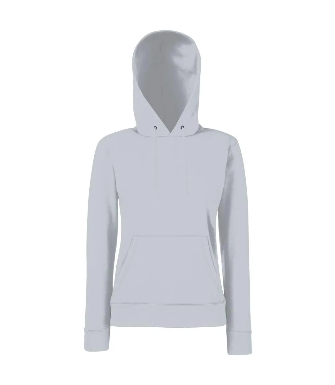 Fruit Of The Loom Ladies Lady Fit Hooded Sweatshirt / Hoodie (Heather Gray) - UTBC363