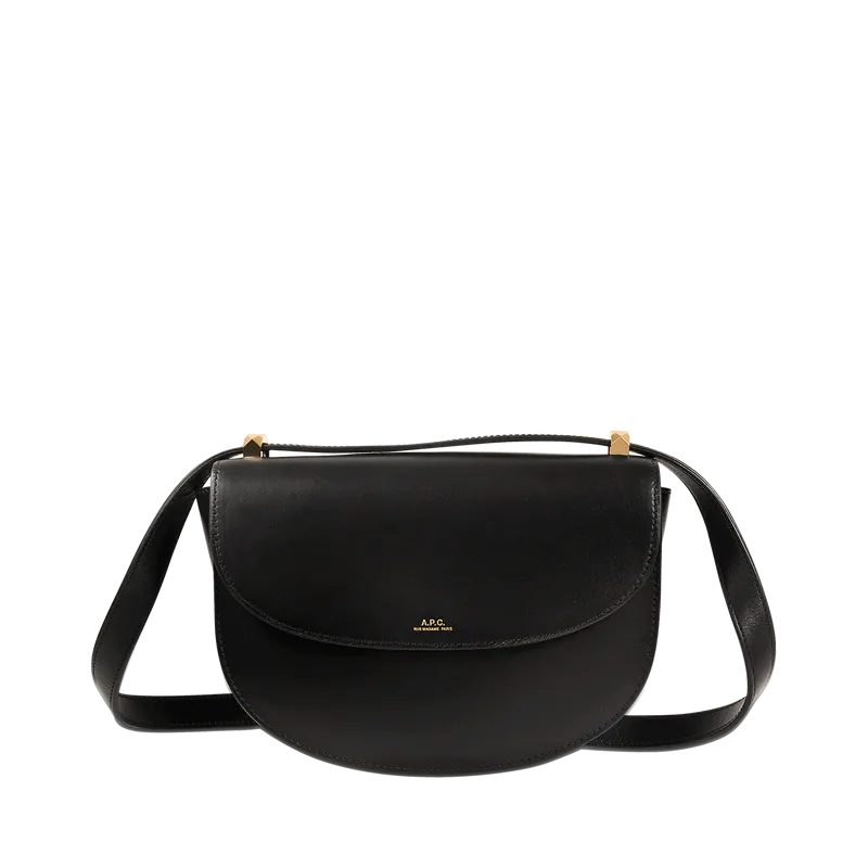 Geneve Hobo Bag - A.P.C. - Black - Leather