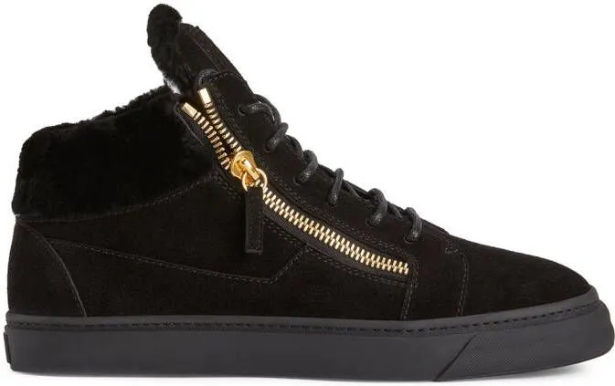 Giuseppe Zanotti Kriss suede mid-top sneakers Black