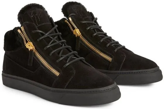 Giuseppe Zanotti Kriss suede mid-top sneakers Black