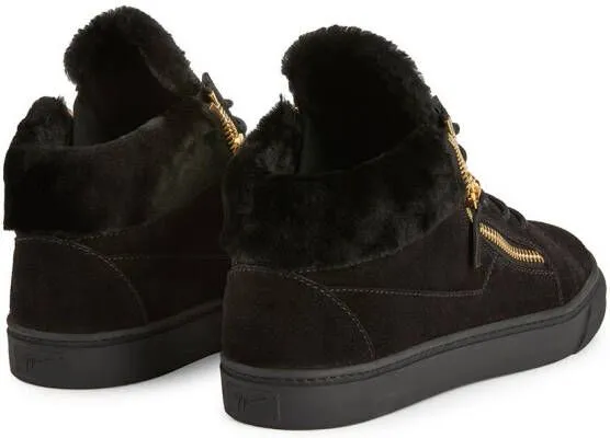 Giuseppe Zanotti Kriss suede mid-top sneakers Black