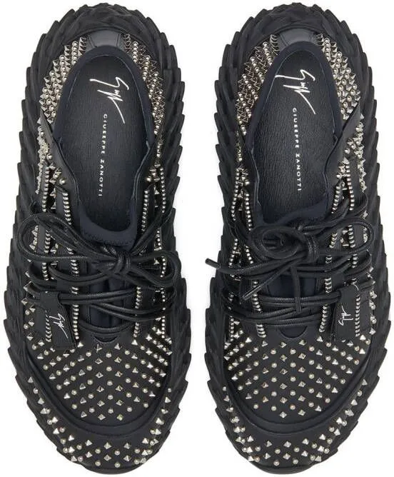 Giuseppe Zanotti platform stud-embellished sneakers Black