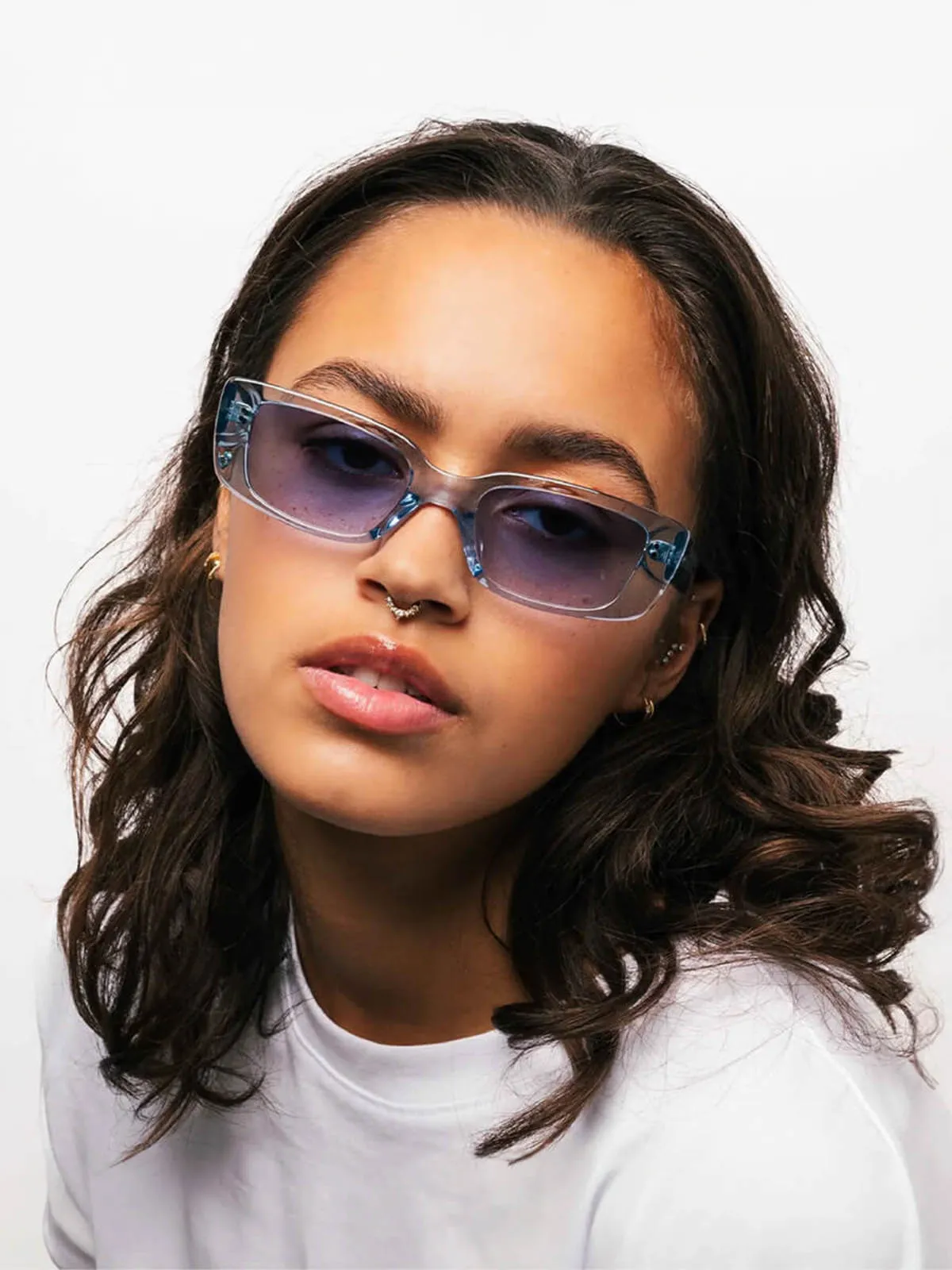 Grace Sunglasses - Blue/Crystal