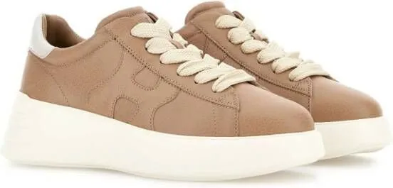 Hogan Rebel low-top leather sneakers Neutrals