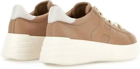 Hogan Rebel low-top leather sneakers Neutrals