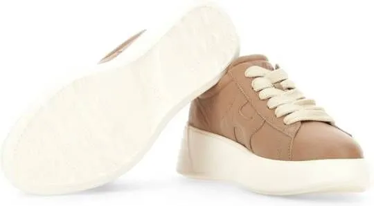 Hogan Rebel low-top leather sneakers Neutrals