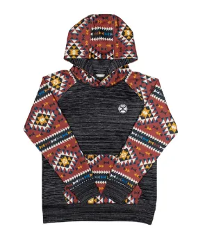 Hooey Girls' Summit Aztec Print Hoodie