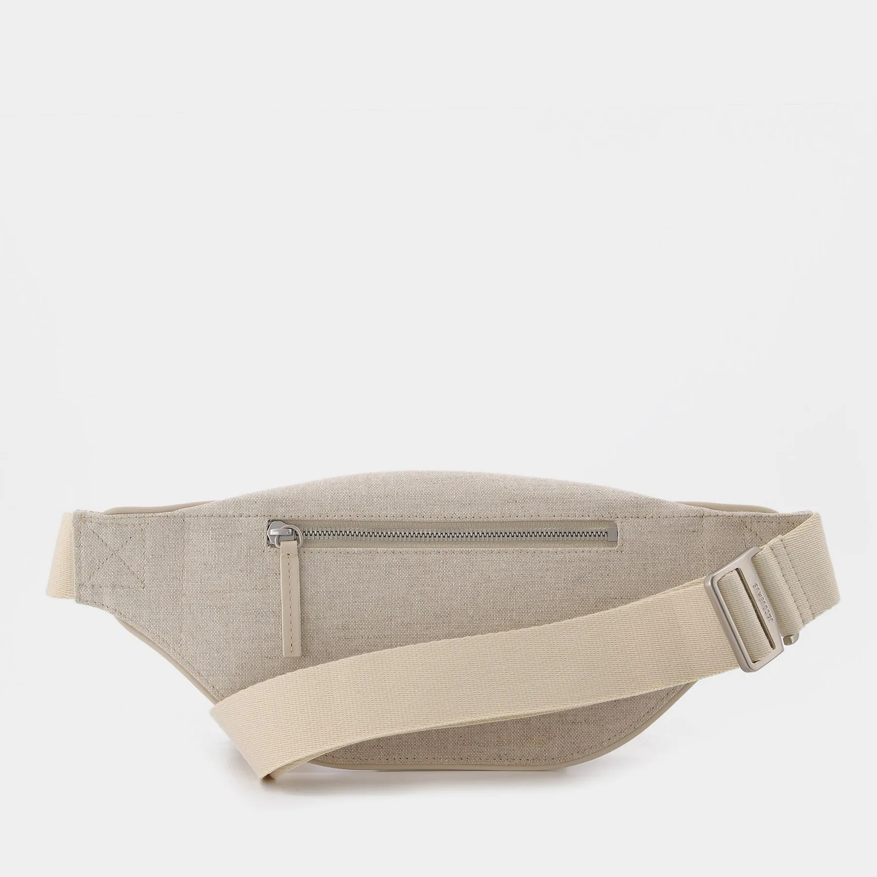 Jacquemus  La Banane Meunier Bum Bag in Beige Leather