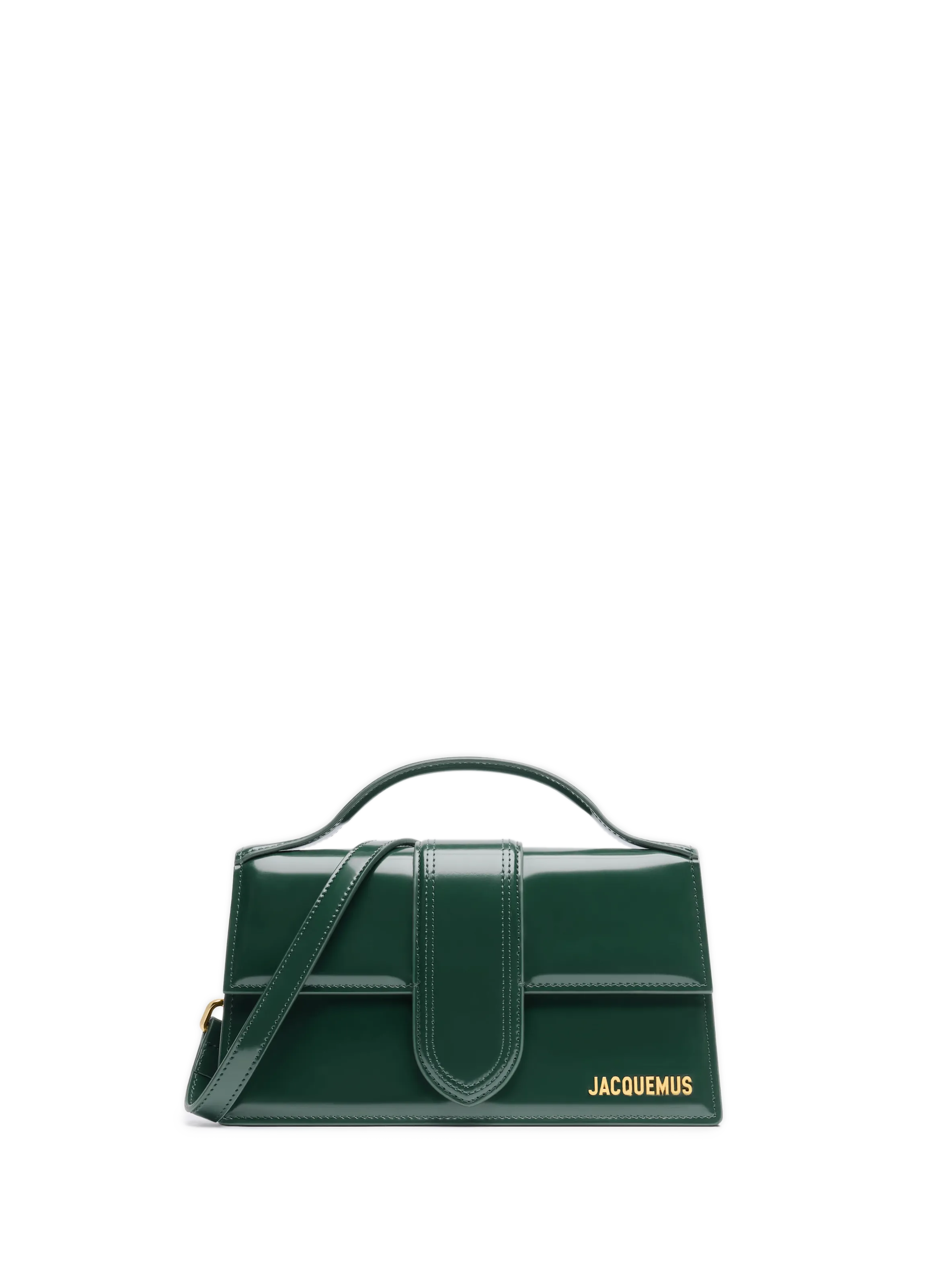 JACQUEMUS  Le Grand Bambino leather bag  - Green