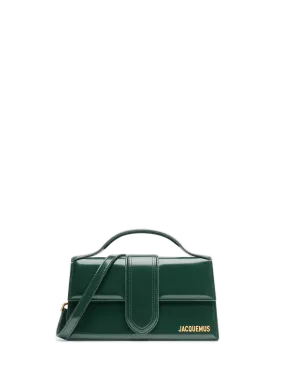 JACQUEMUS  Le Grand Bambino leather bag  - Green