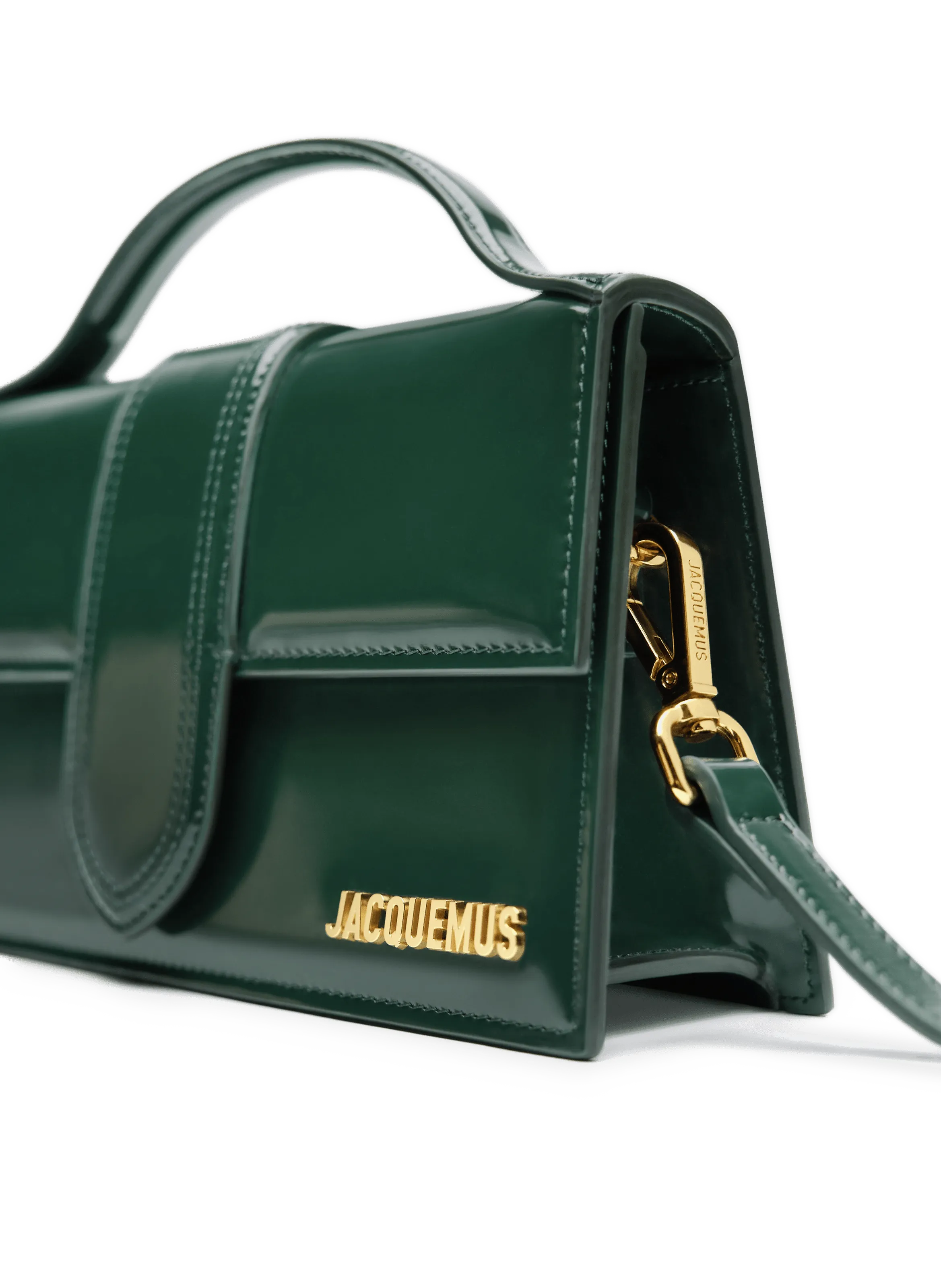 JACQUEMUS  Le Grand Bambino leather bag  - Green