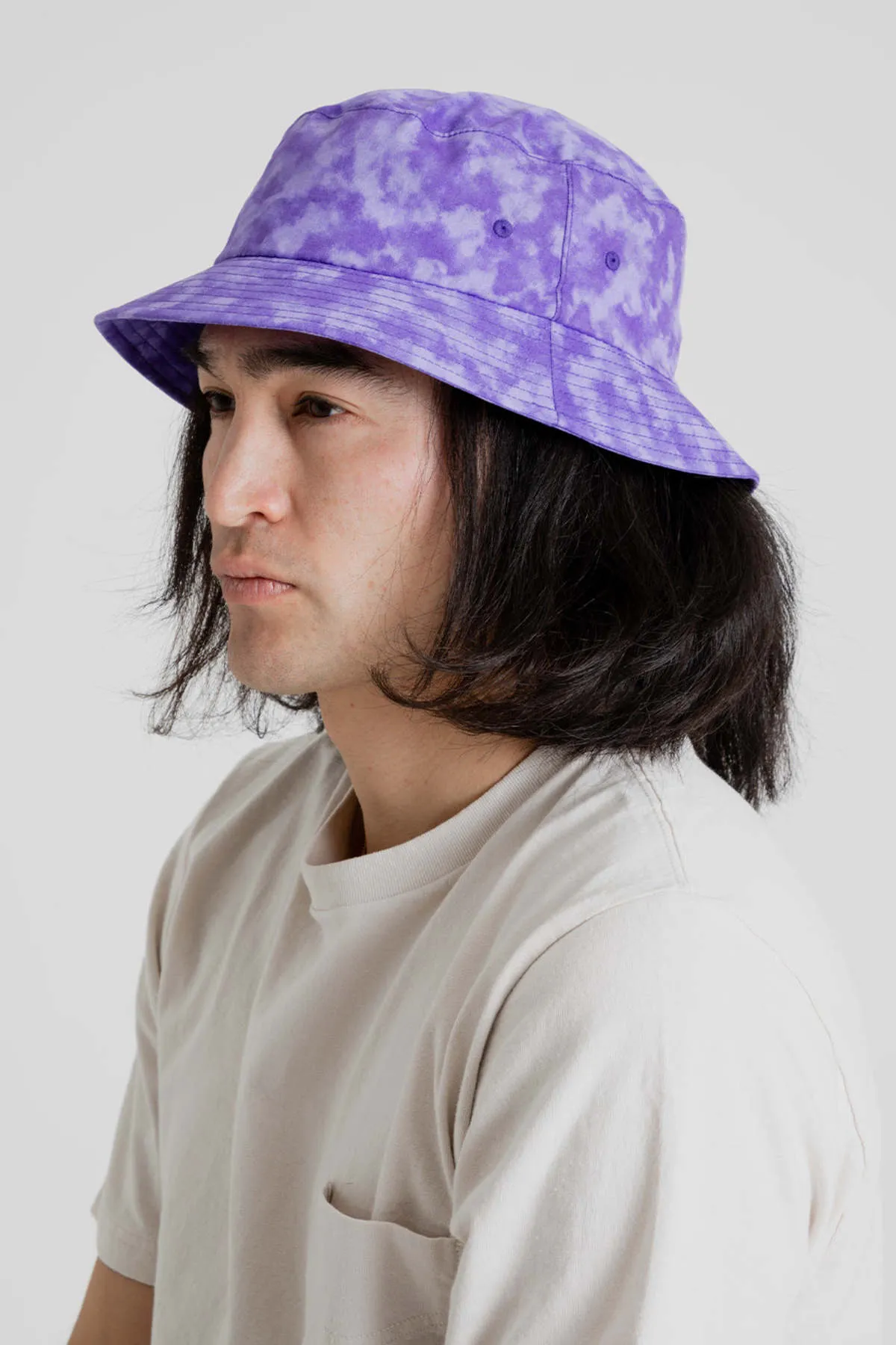 Japanese Cotton Bucket Hat - Cloudy Purple