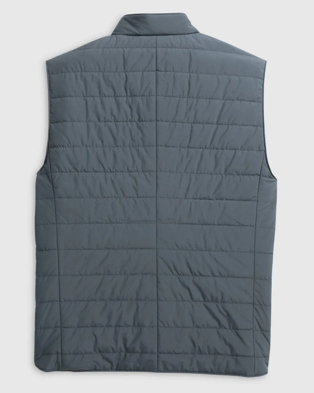 Johnnie-O Juno Apo Quilted Button Up Vest: Graphite